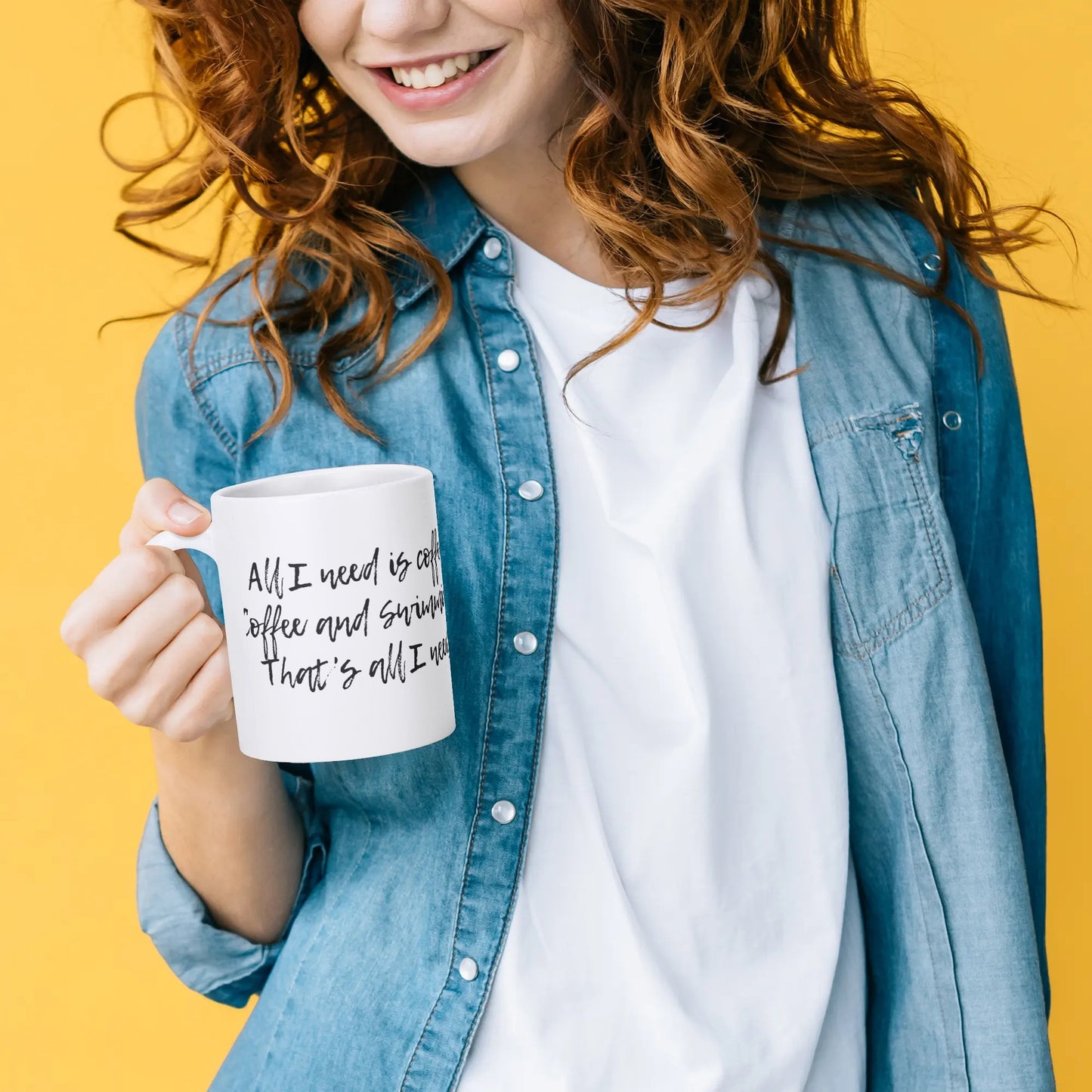 All I need is Coffee and Swimming mug